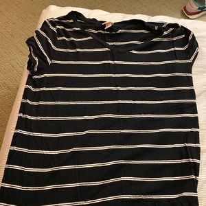 Black and white striped t shirt